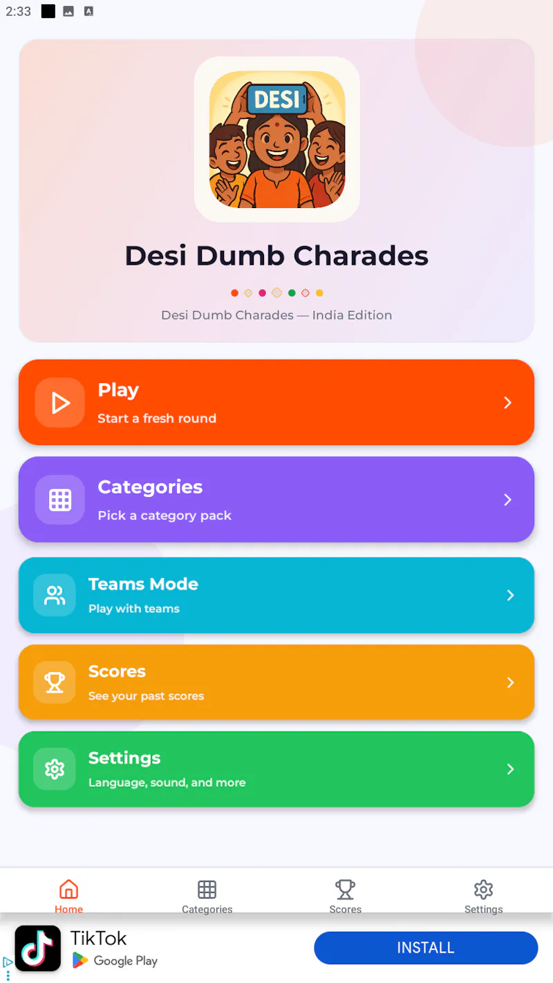 Desi Dumbcharades Party Game screenshot 7