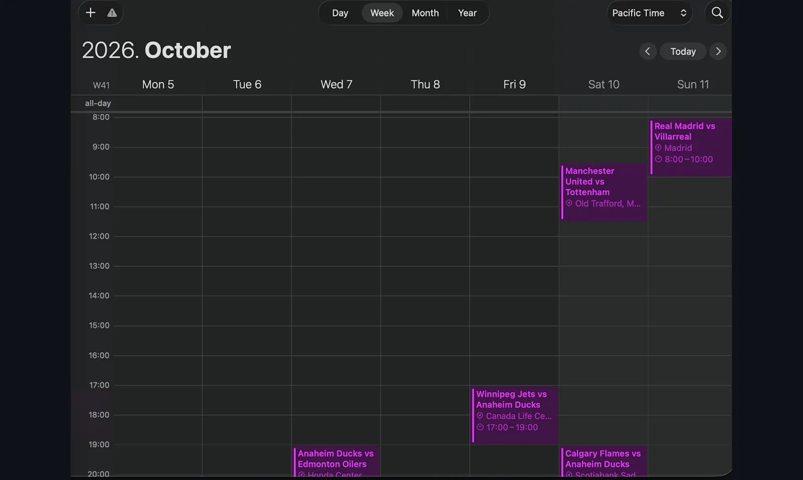 Matchday screenshot 1