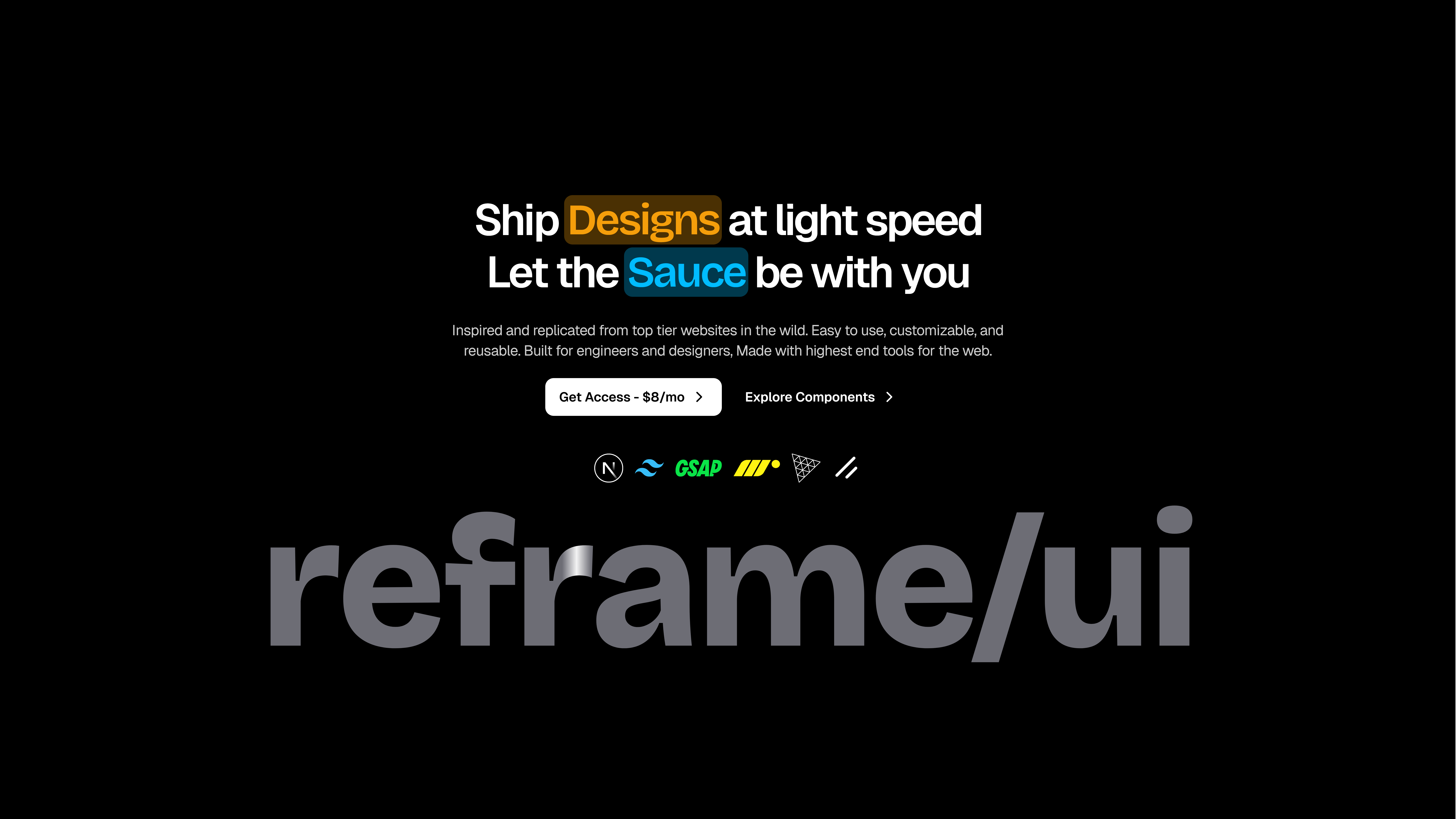 rack/ui - Awwards Winning Webサイトを構築するためのUIキットメディア2