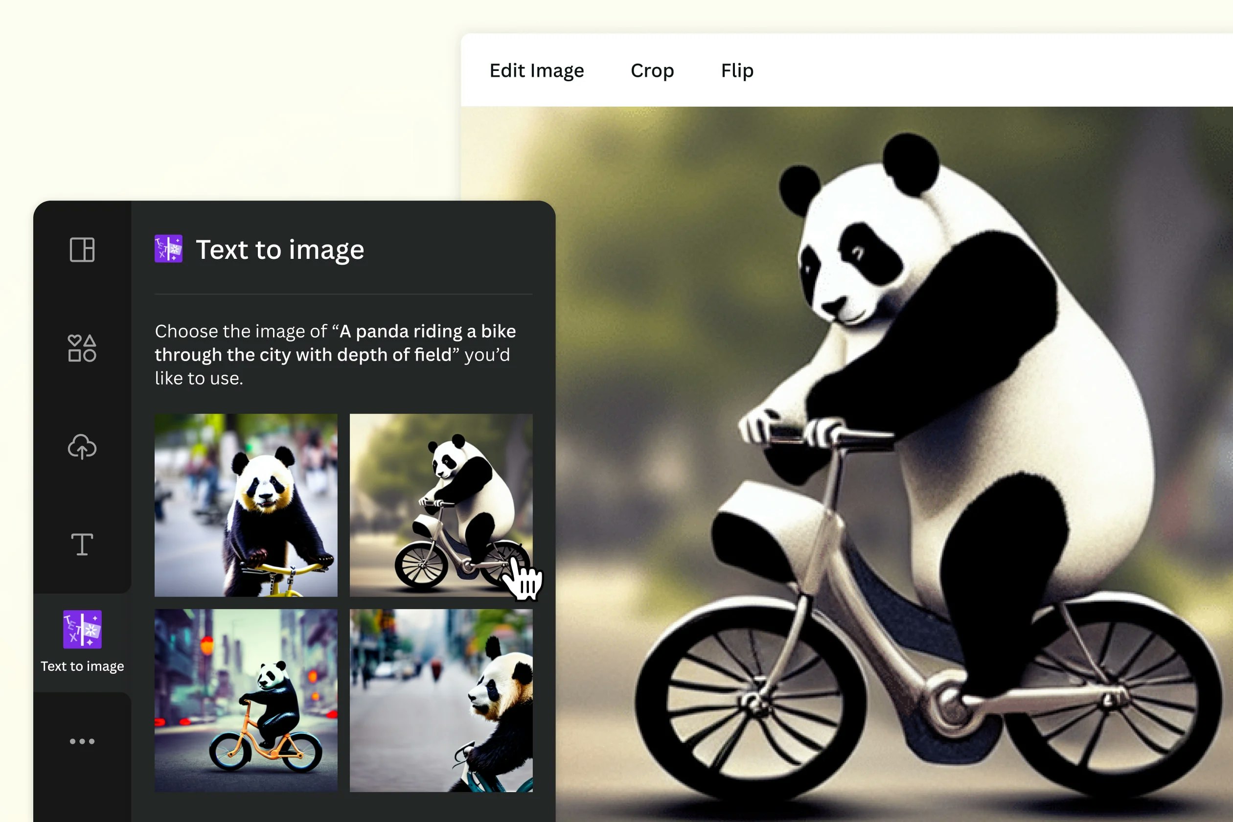 Canva: texto a imagen media 2