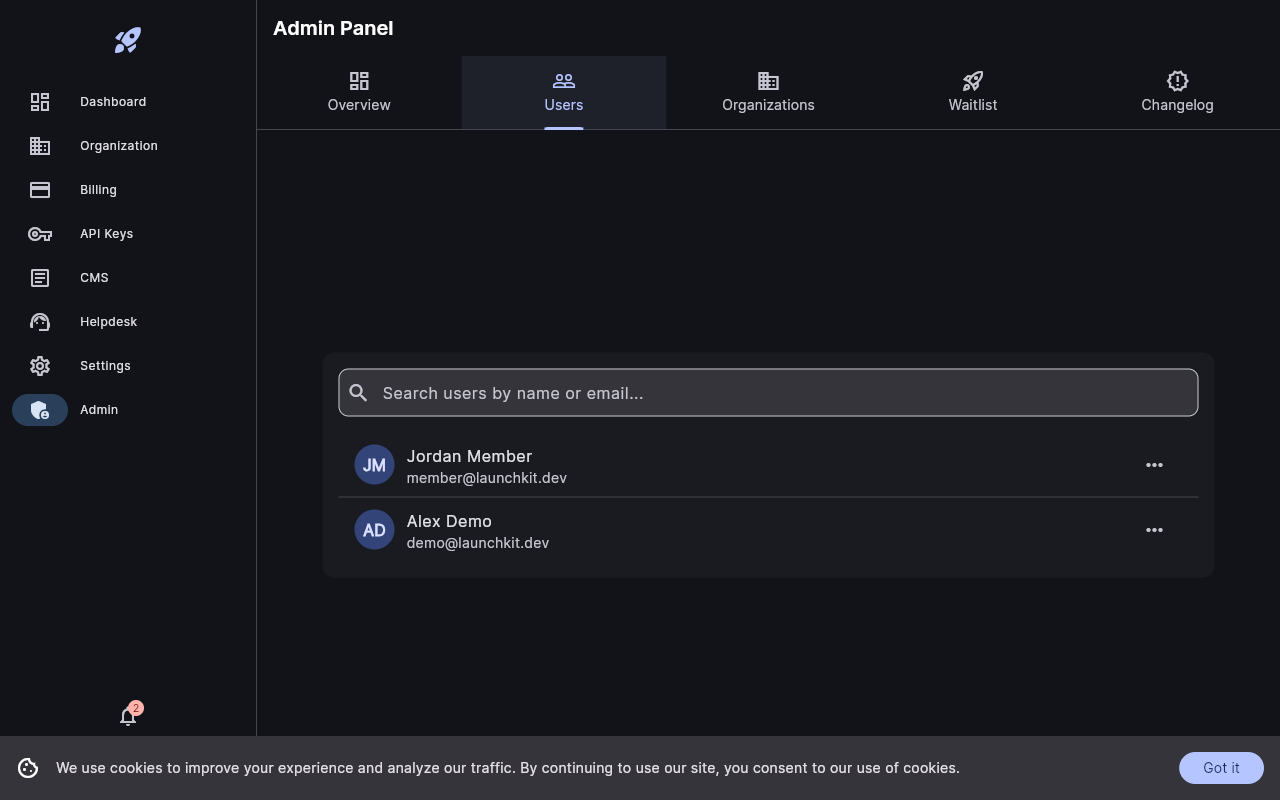 LaunchKit gallery image
