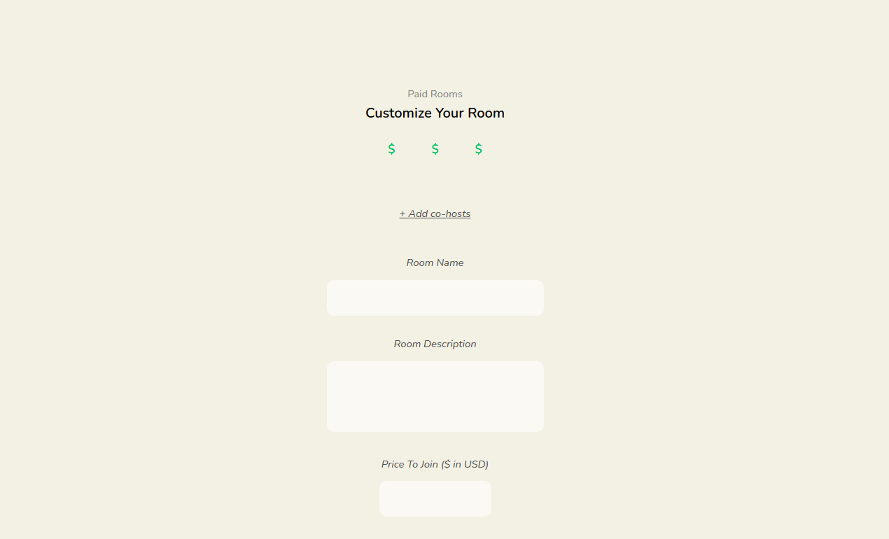 Paid Rooms gallery image