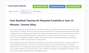 AI Video Transcriber (open source) gallery image
