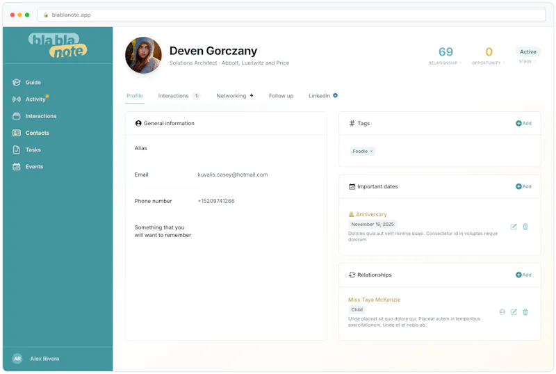 BlaBlaNote screenshot 2