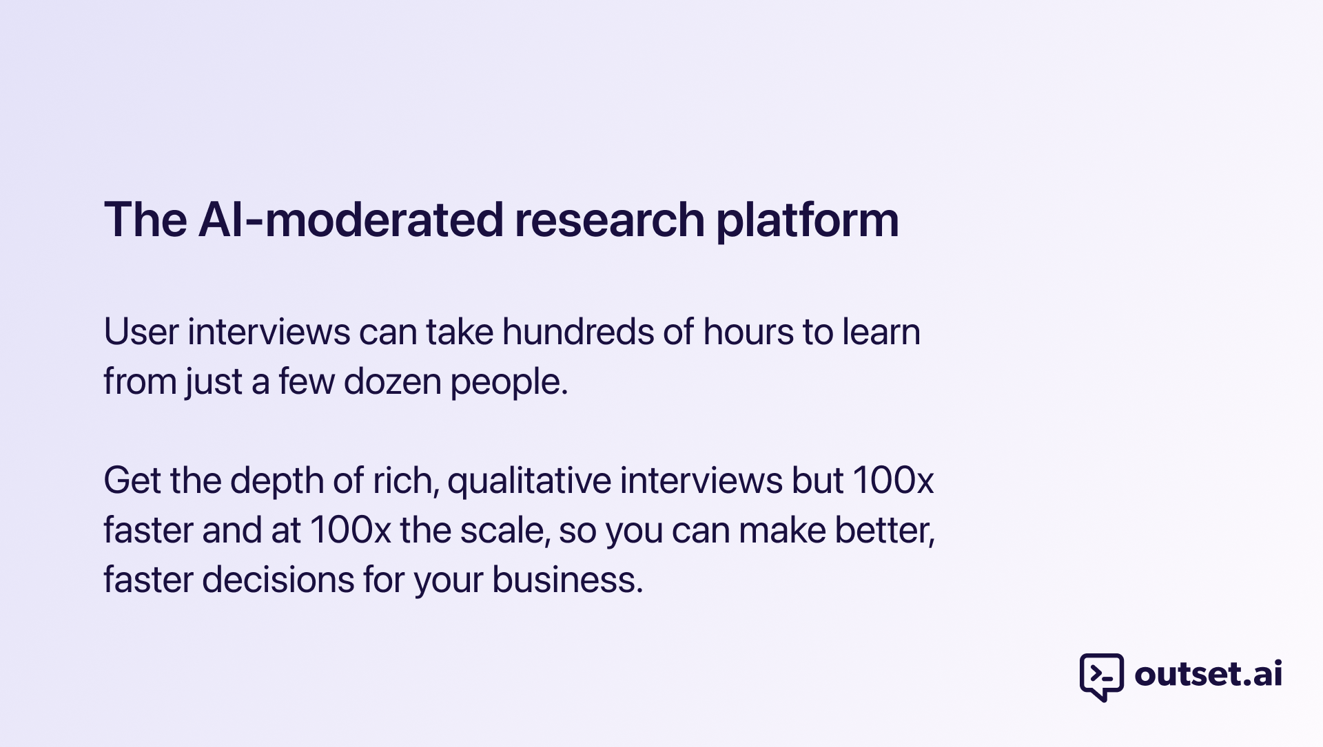 AI -steminterviews van het begin - AI voert realtime, spraak-tot-stem gebruikersinterviews uit media 2