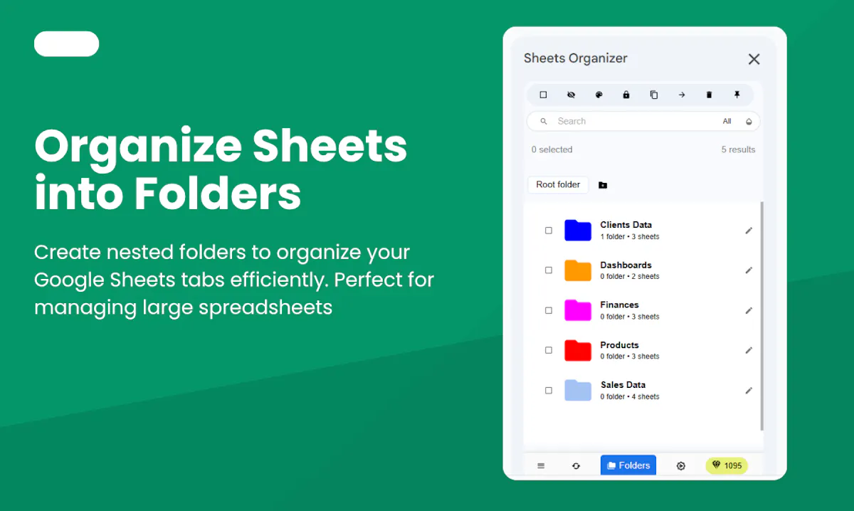 Sheets Organizer