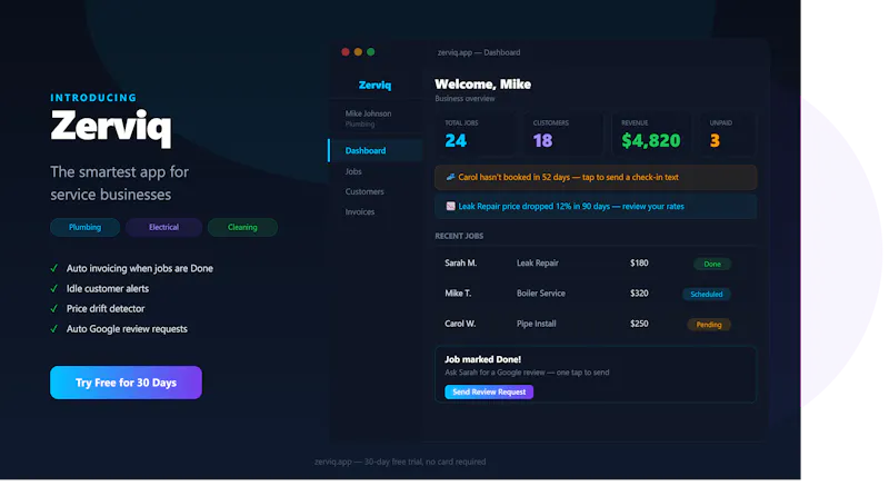 Zerviq screenshot 1