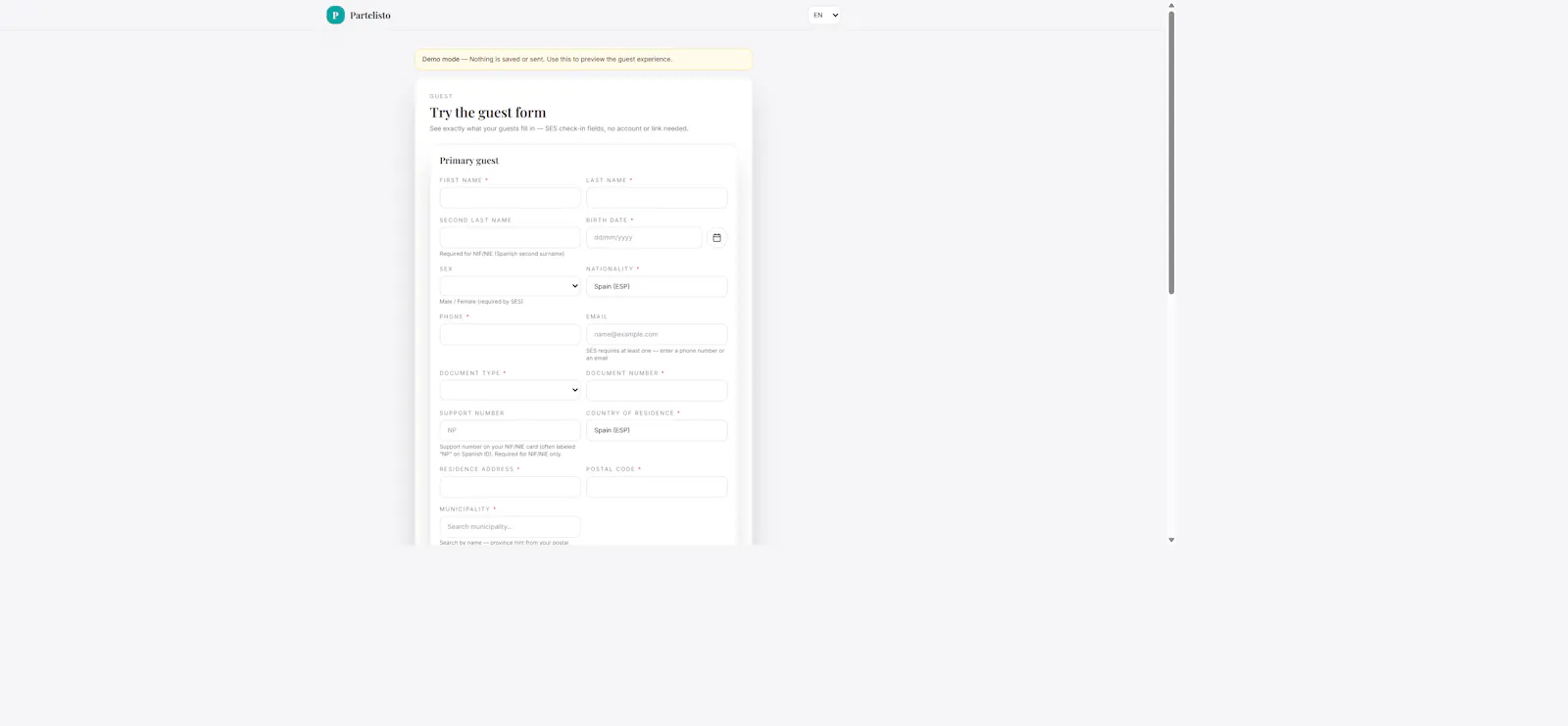 Partelisto screenshot 4