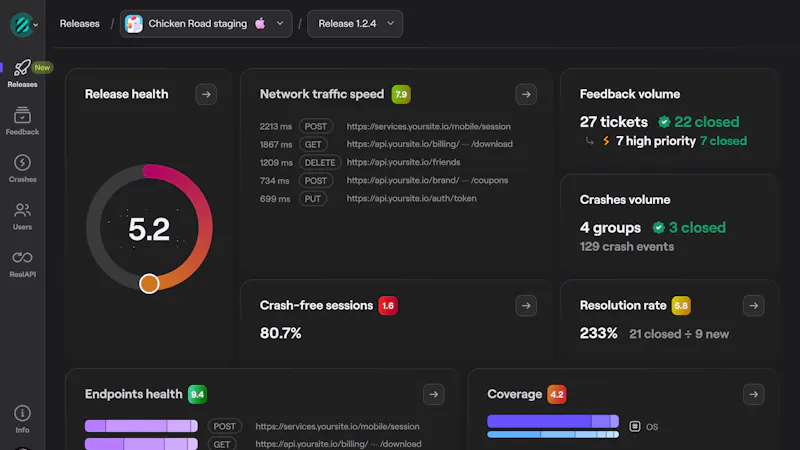 Shake Releases screenshot 1