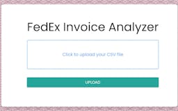 FedEx Invoice Analyzer media 1