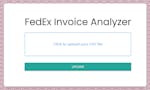 FedEx Invoice Analyzer image