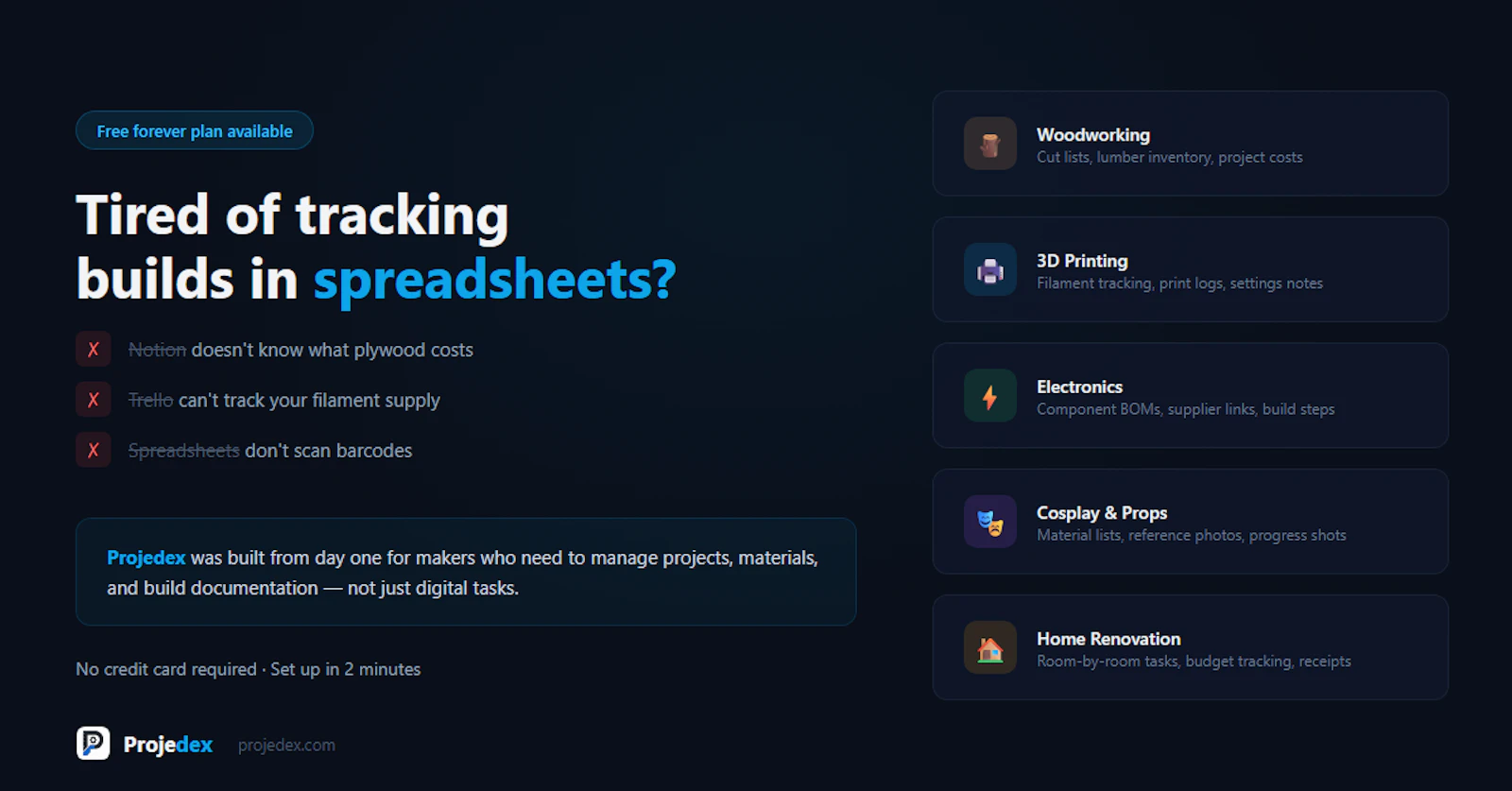 Projedex screenshot 3