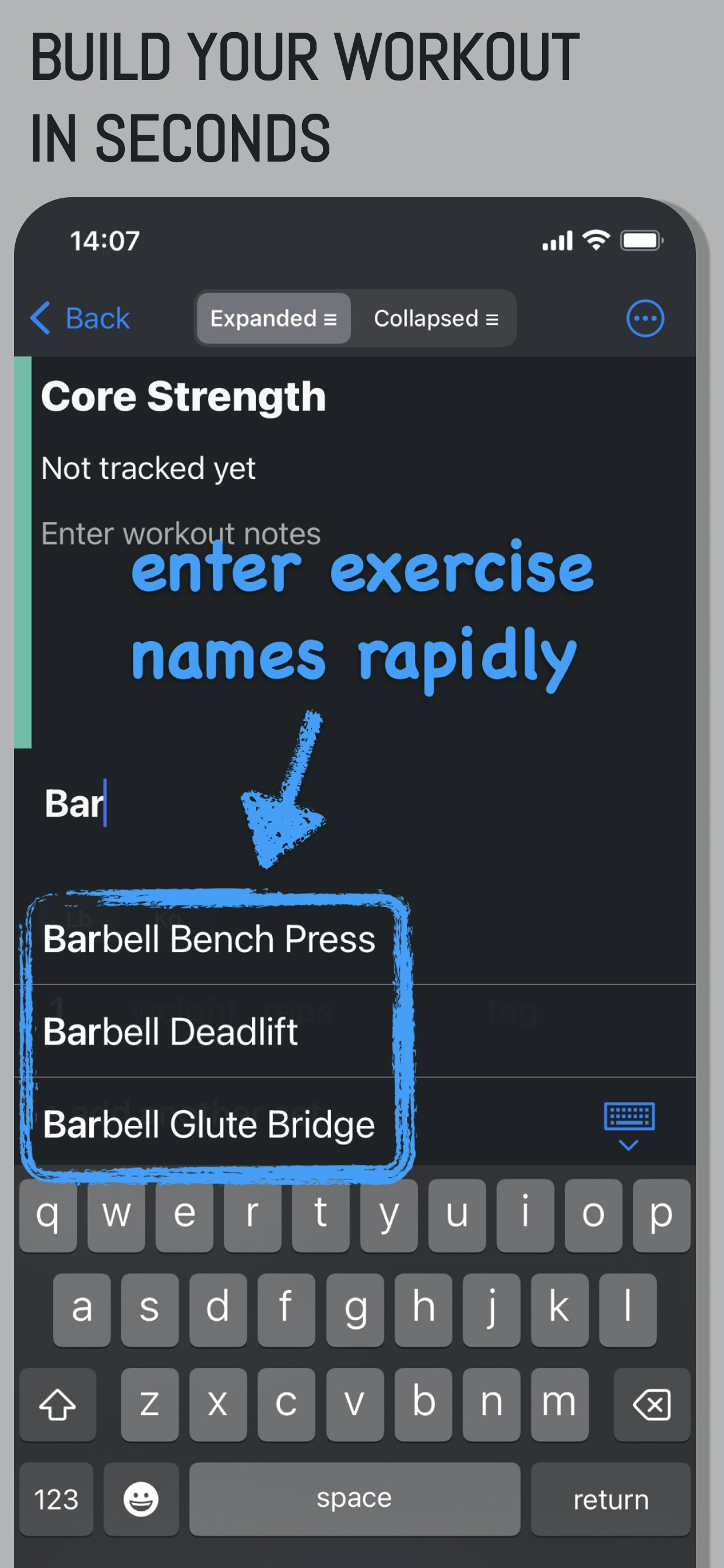 Irrates Simple Workout Logger media 1
