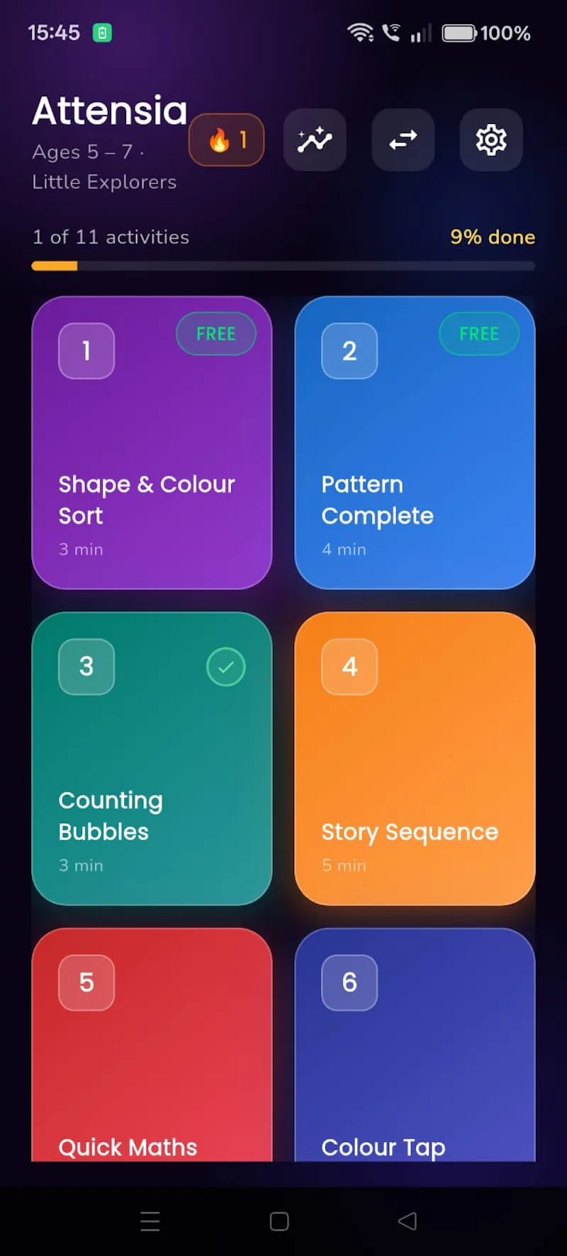 Attensia screenshot 3