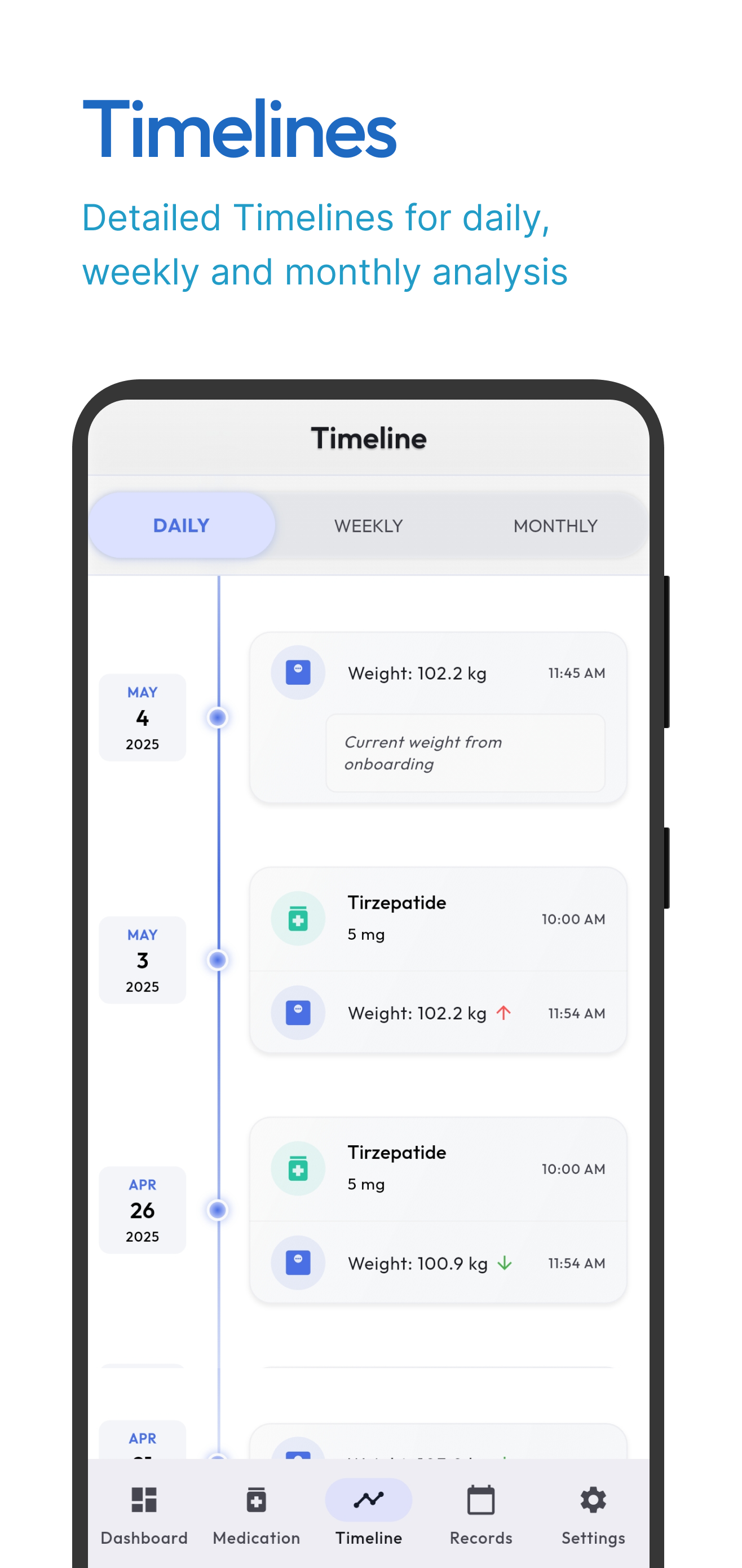 Colpi - App completa di monitoraggio dei farmaci GLP-1 media 2
