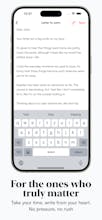 Скриншот пользовательского интерфейса приложения LetterMe с иконкой почтового ящика и кнопкой &ldquo;Написать&rdquo;, демонстрирующий функциональность цифровой письменной коммуникации в приложении.
