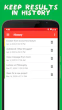 Audio to text - Android application gallery image