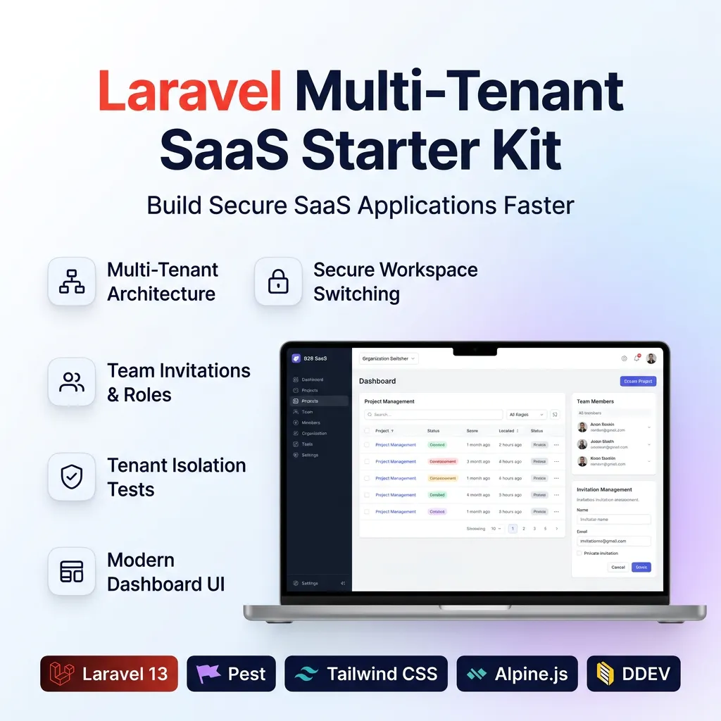 Laravel Multi-Tenant SaaS Starter Kit