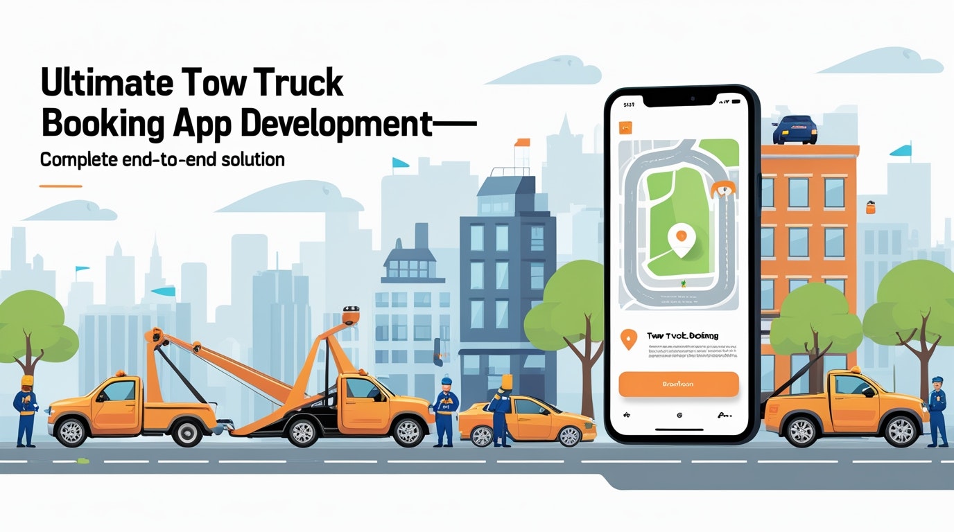 Tow Truck Booking App Development gallery image