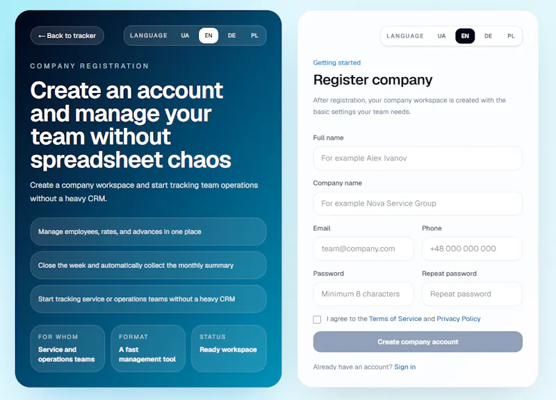 Trackora screenshot 2