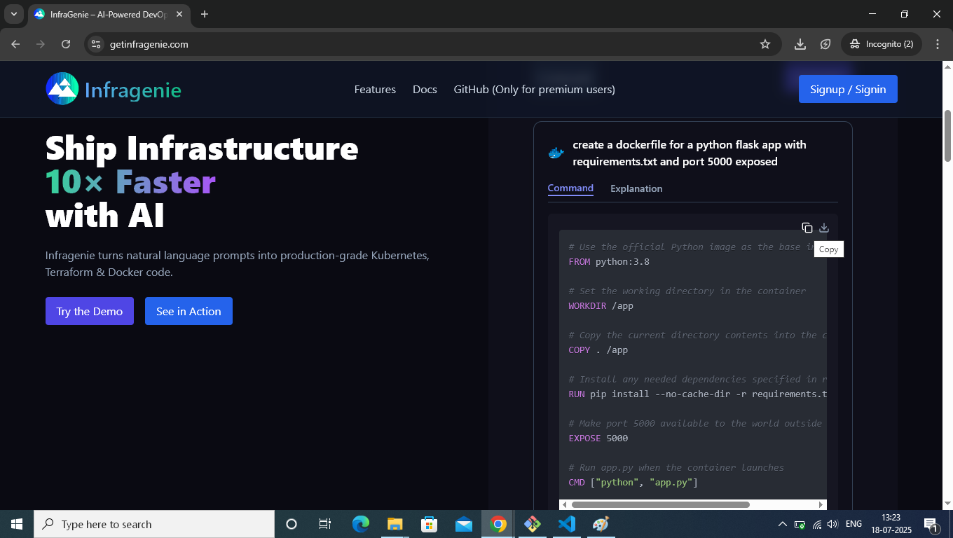 InfraGenie gallery image