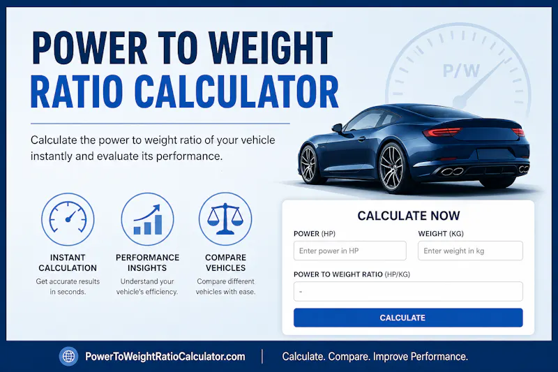 Power to Weight Calculator screenshot 1