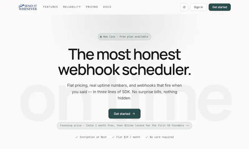 SendItWhenever screenshot 1