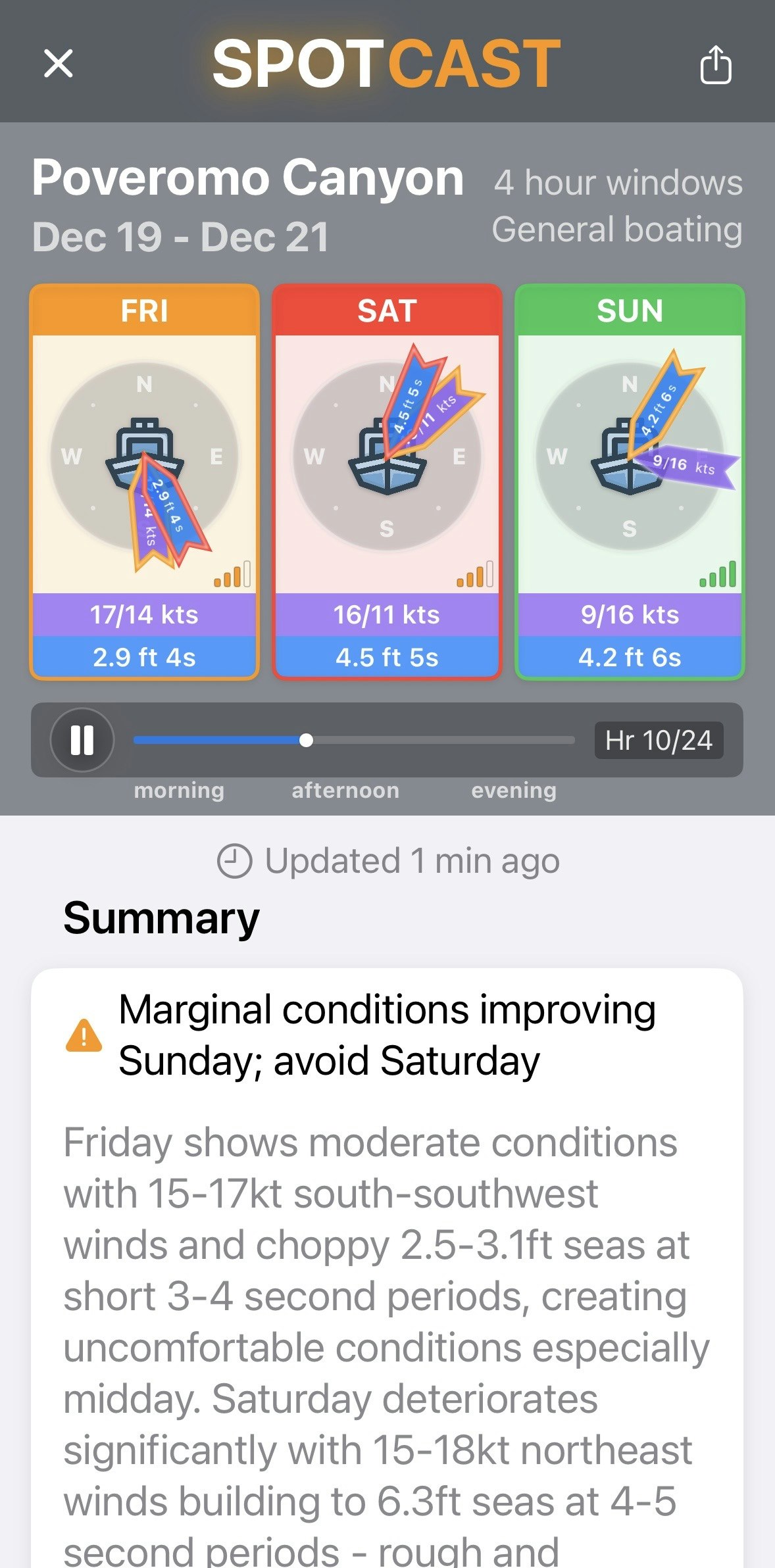 SeaLegs AI - Screenshot 2 showing product features and functionality