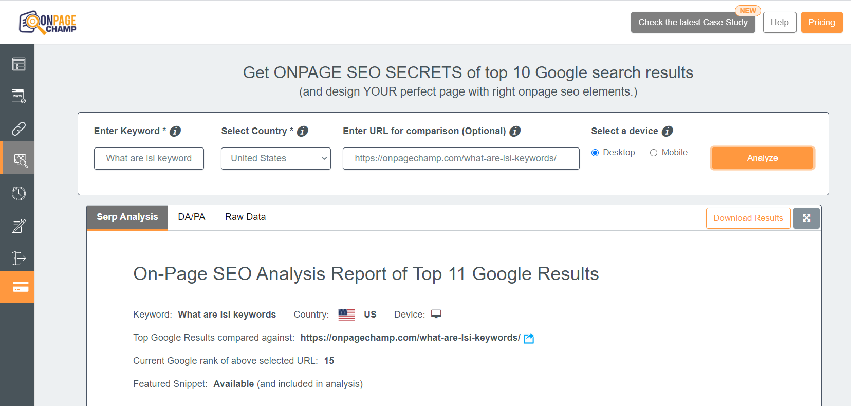 OnPage Champ gallery image