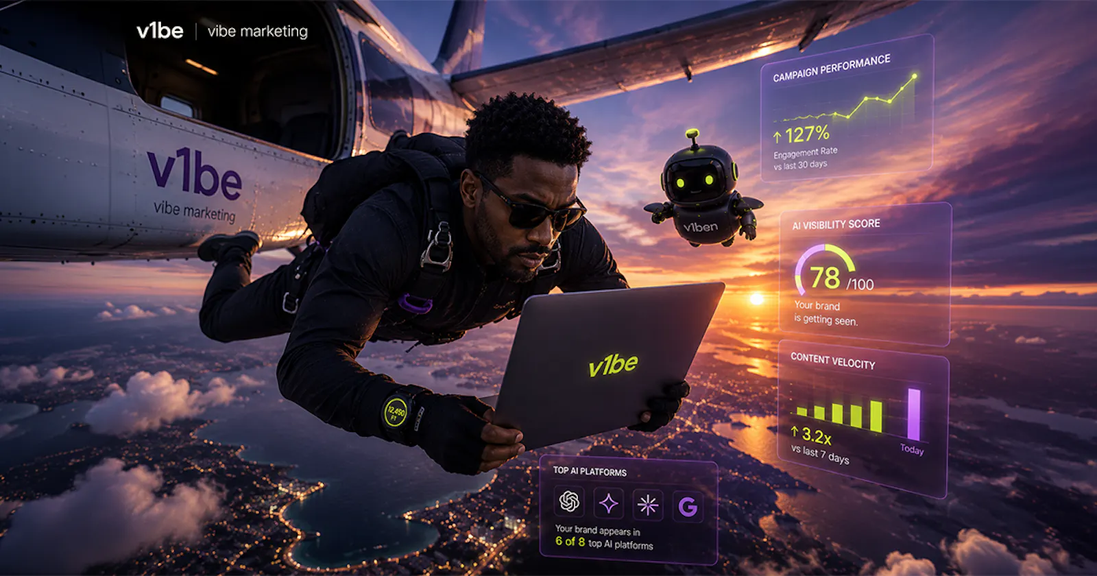 v1be | vibe marketing software screenshot 1