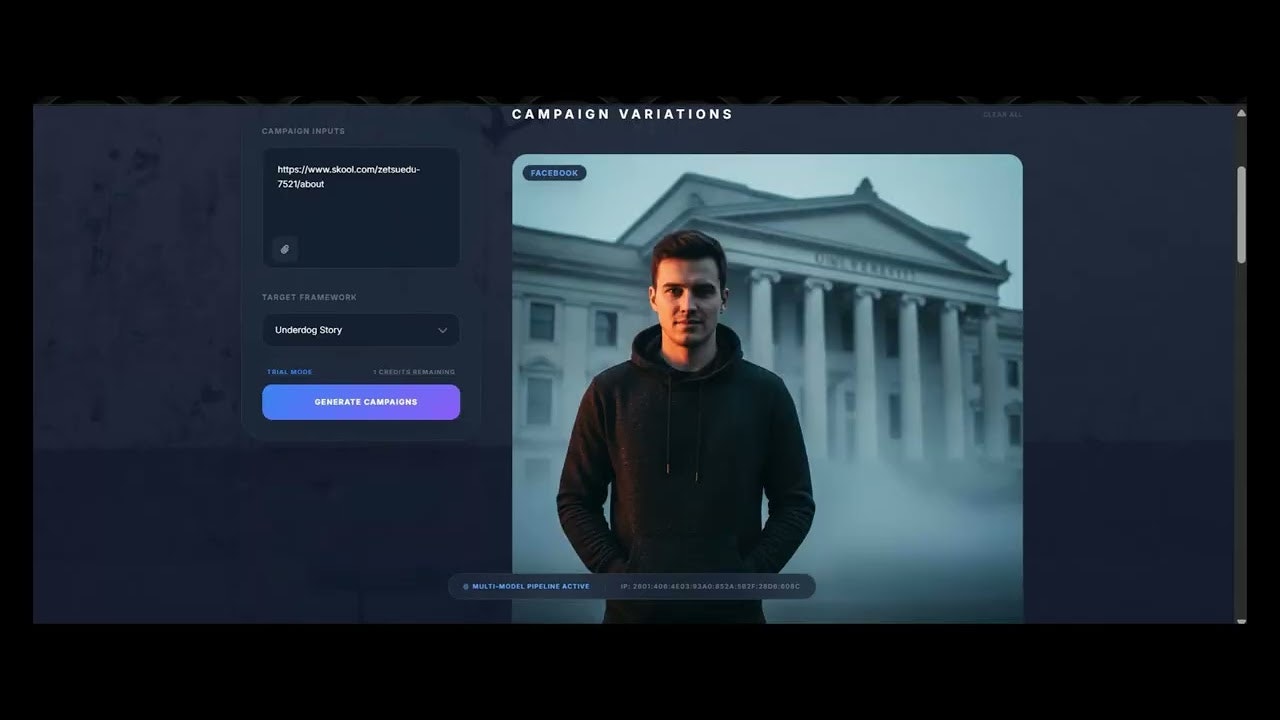 ZETSU EDU AI AD GENERATOR gallery image