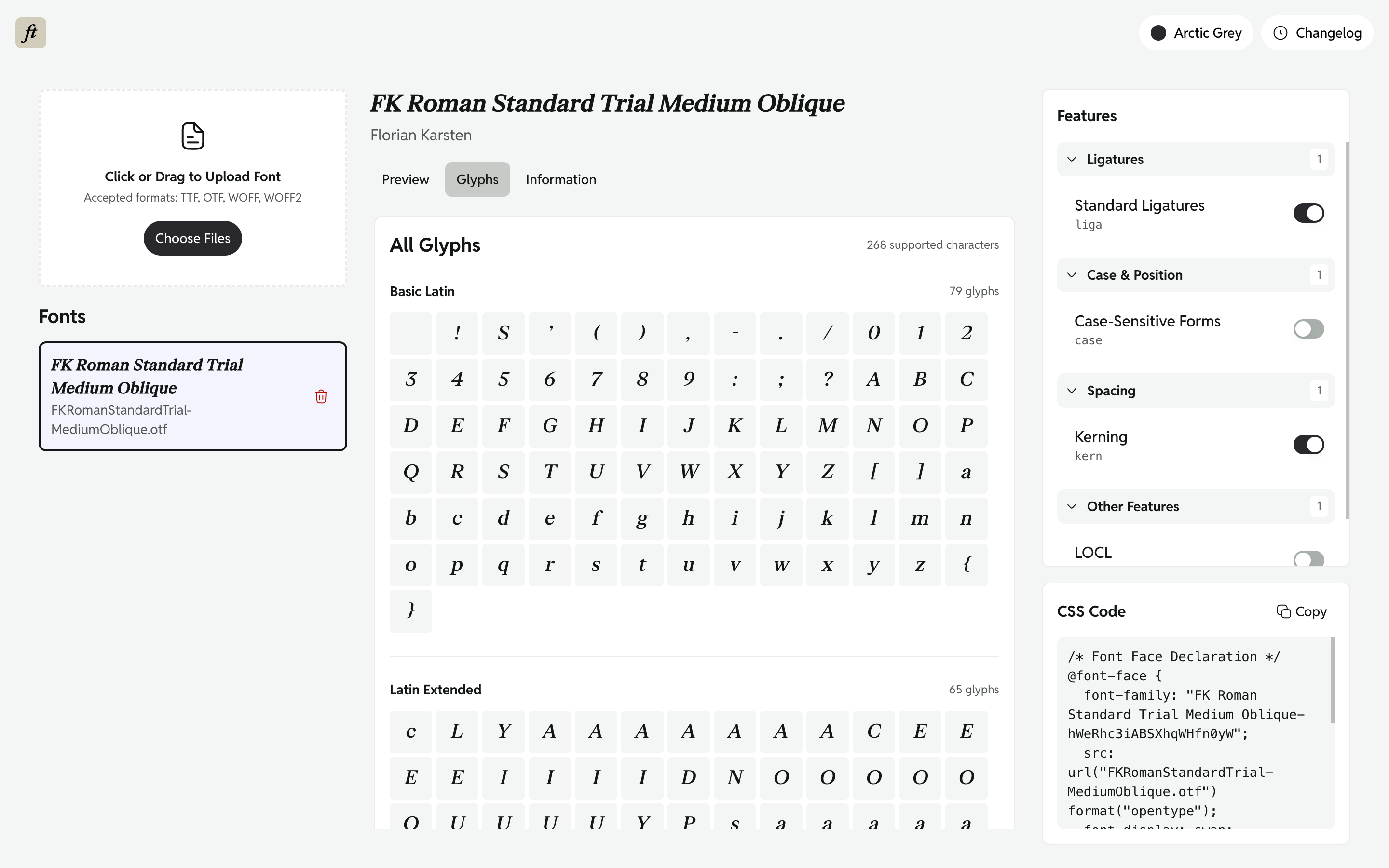 Ligatures - Screenshot 3 showing product features and functionality