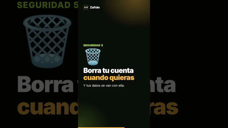 Zafrán App · Sport, nutrición and life screenshot 2 (video preview)