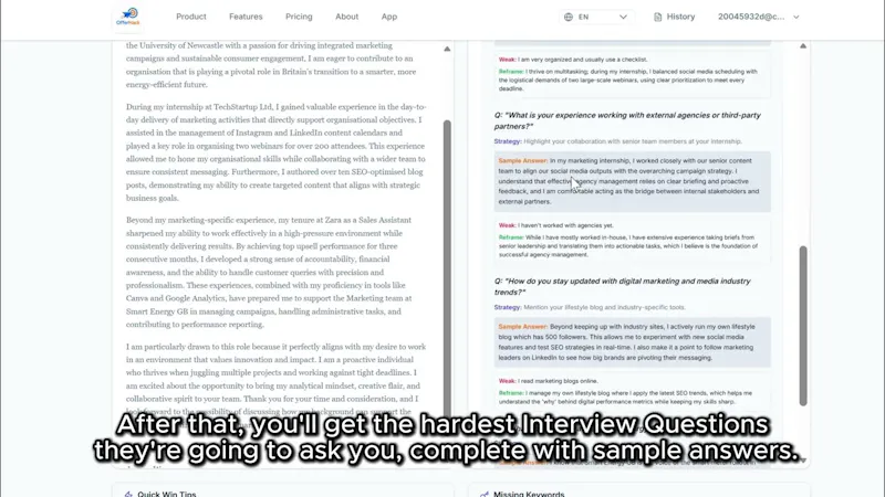 OfferHack.ai screenshot 1 (video preview)