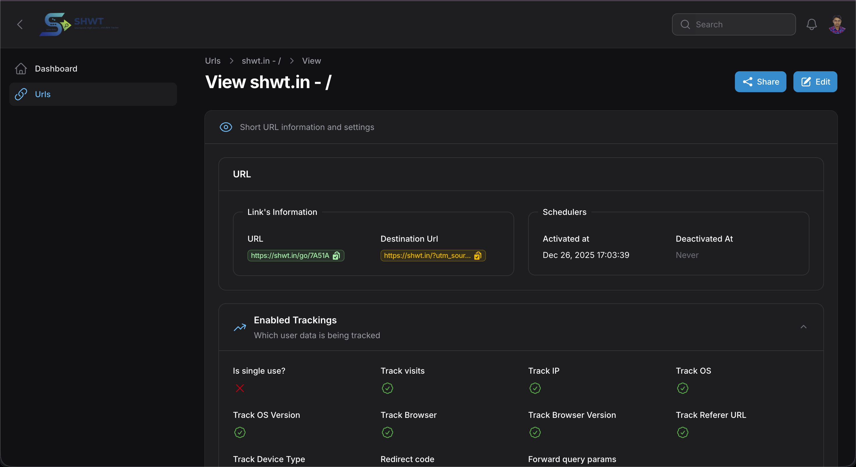 SHWT Free URL Shortener gallery image