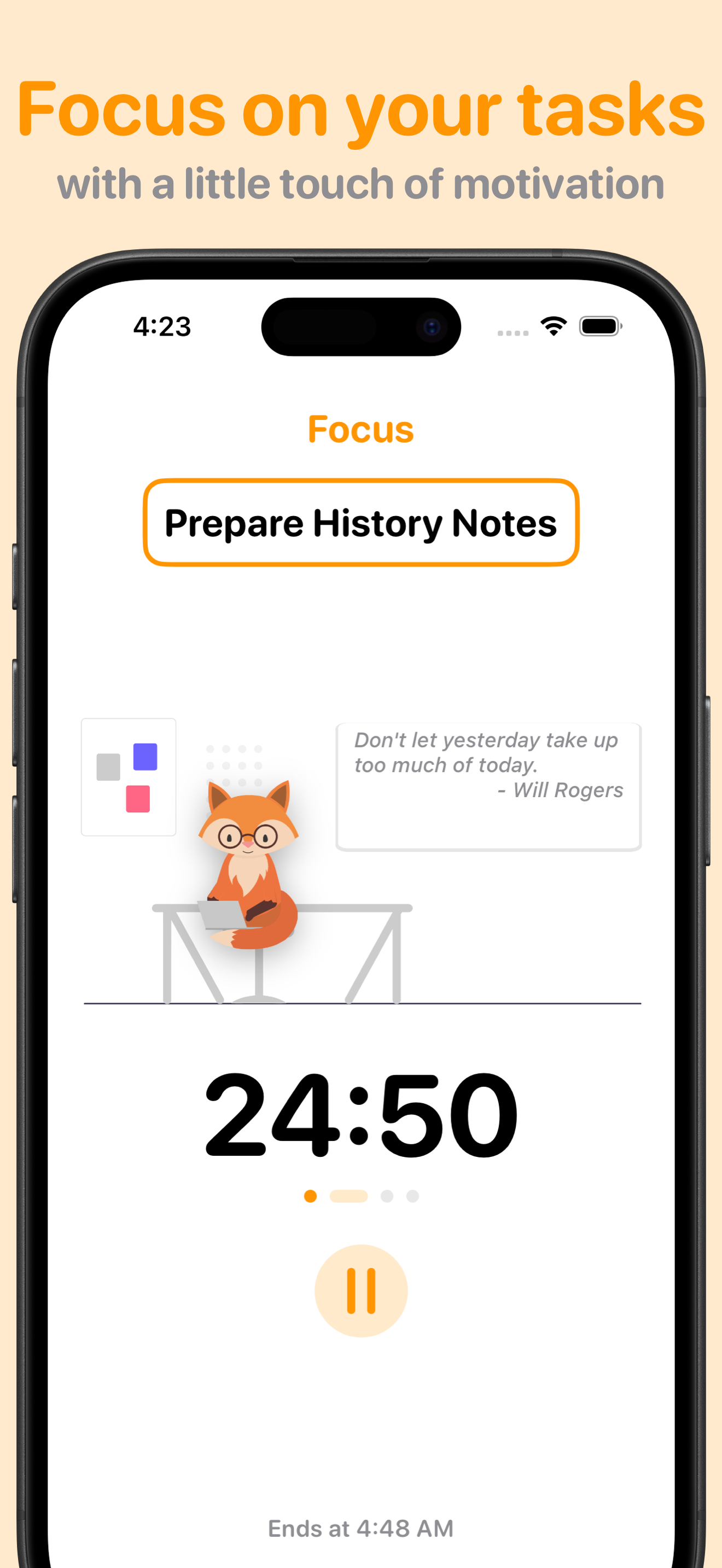 وسائط Foxyfocus - توقيت التركيز والدراسة - عزز إنتاجيتك مع مؤقت Pomodoro ذو طابع الثعلب 2