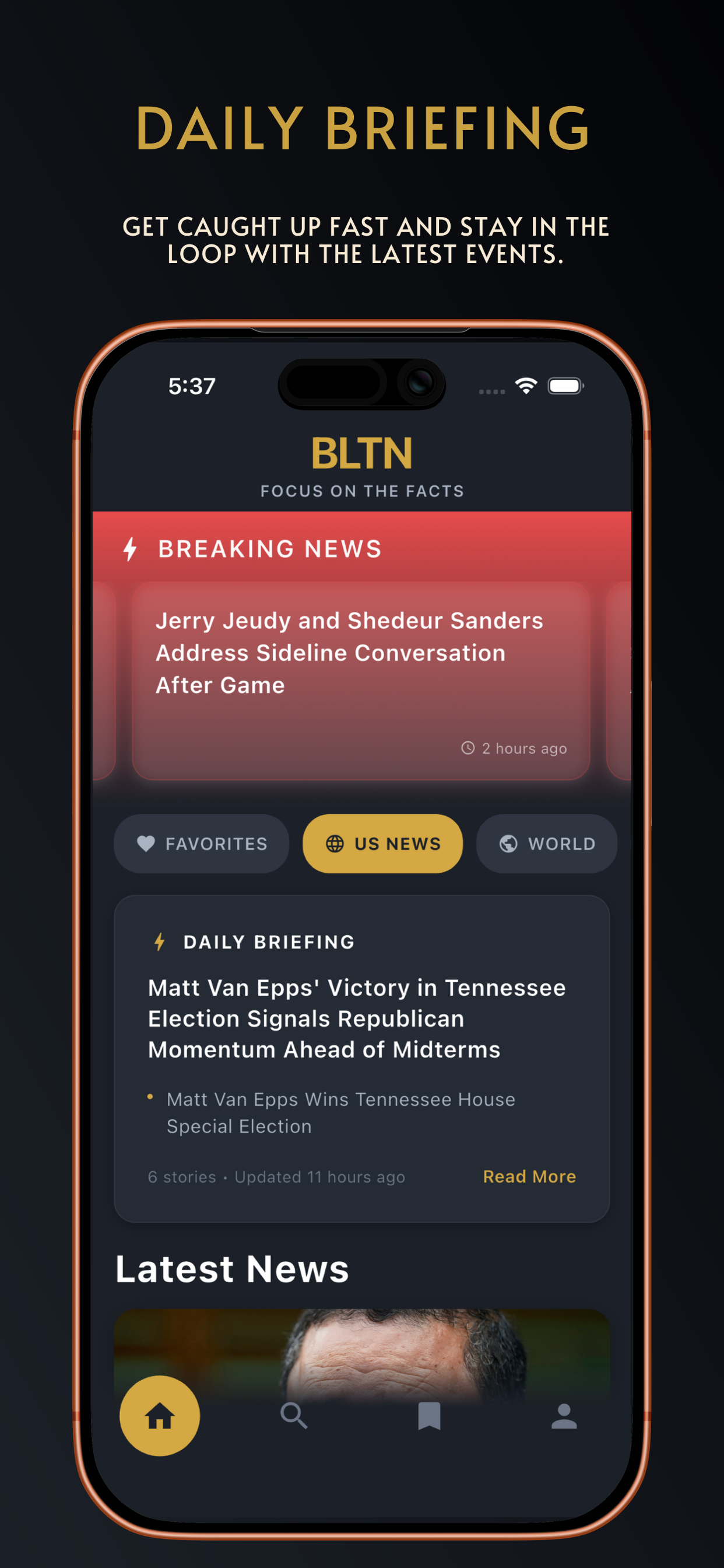 AI Driven BLTN News App Live gallery image