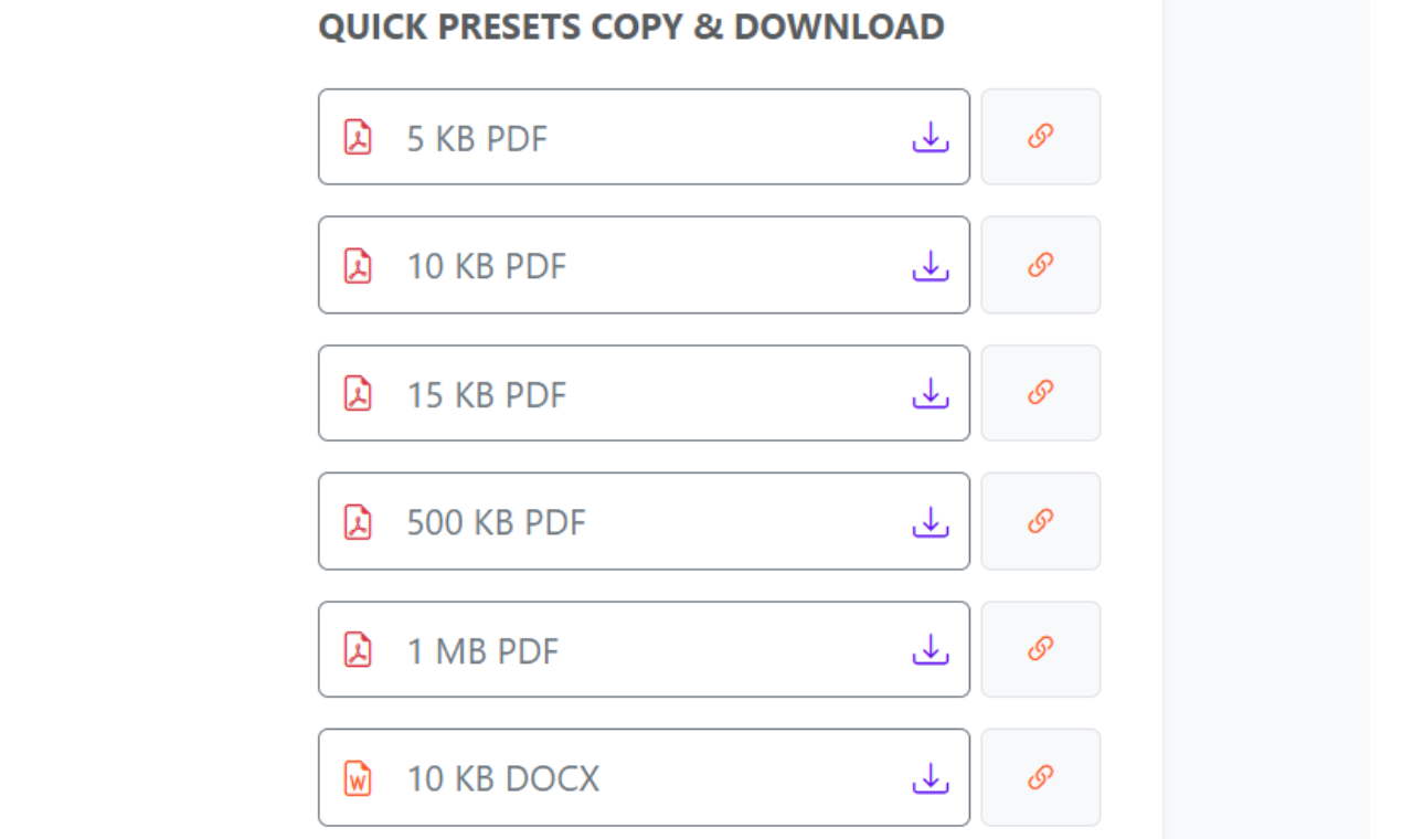 Dummy File Generator by WebNestix gallery image