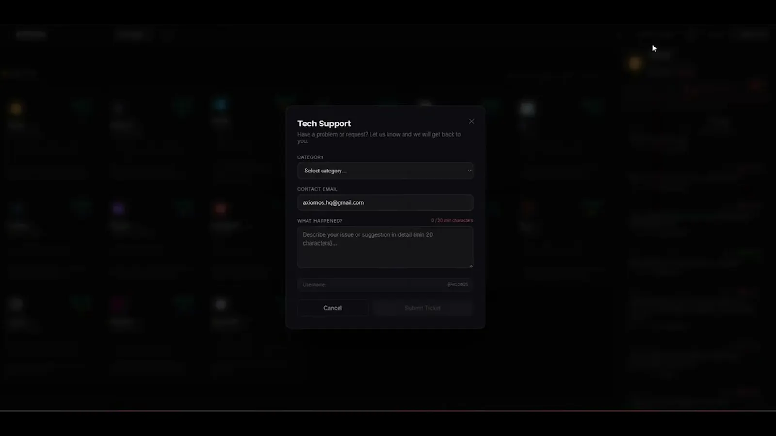 AxiomOS screenshot 1 (video preview)