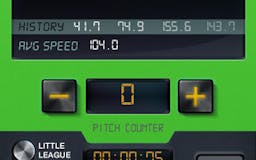 Baseball Speed Radar Gun Pro By CS Sports media 2
