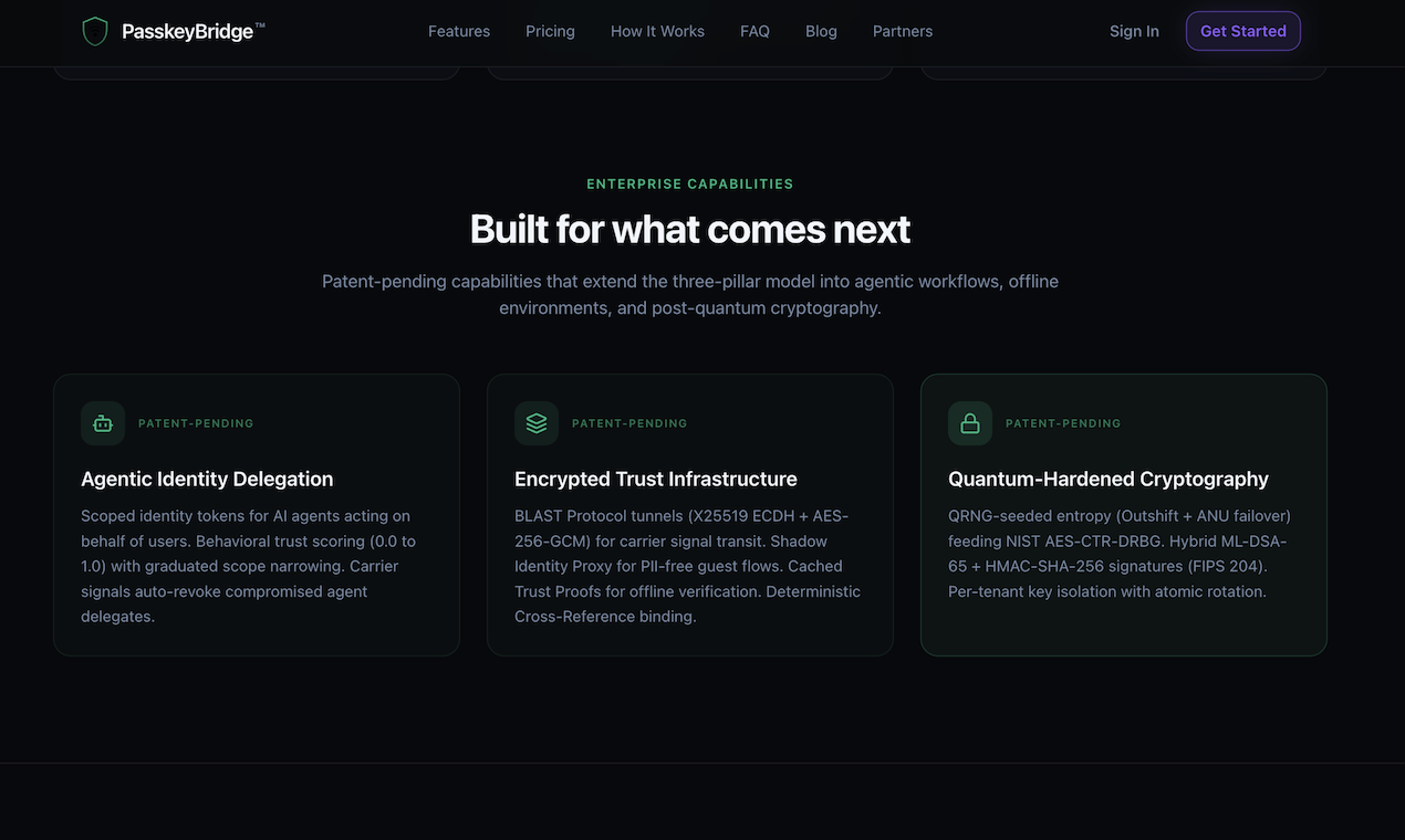 PasskeyBridge: Identity Threat Engine gallery image