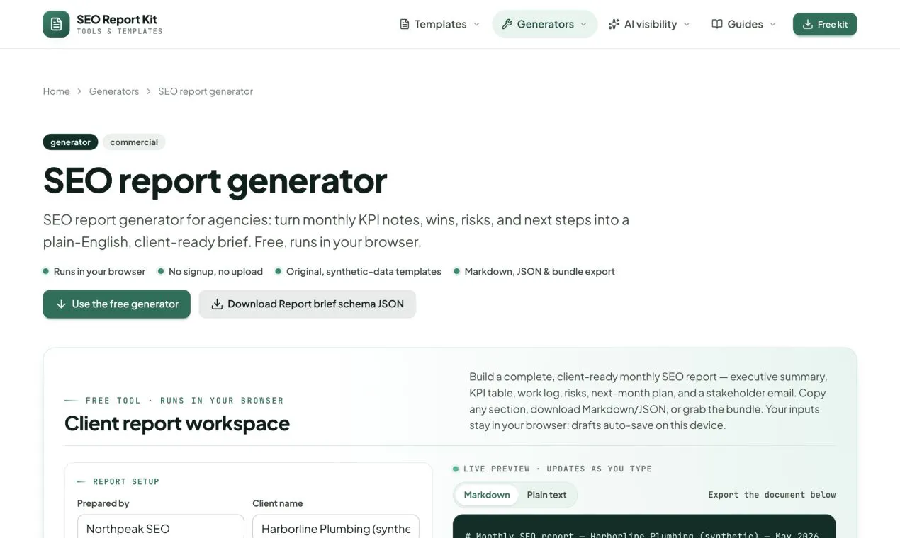 SEO Report Kit gallery image