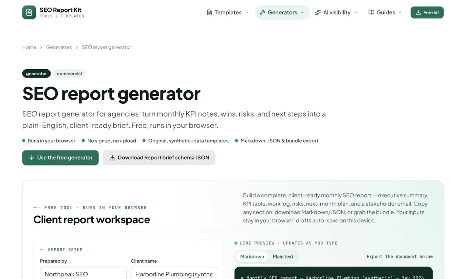SEO Report Kit screenshot 2