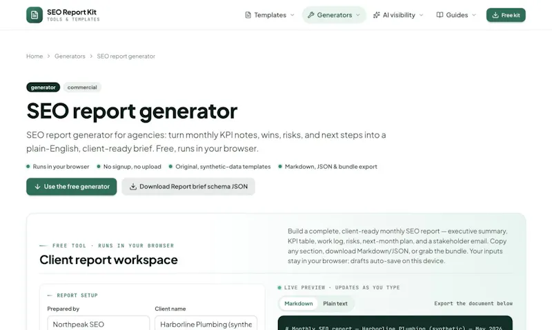 SEO Report Kit screenshot 2