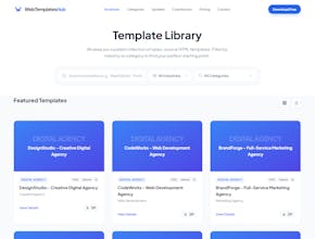 Web Templates Hub gallery image