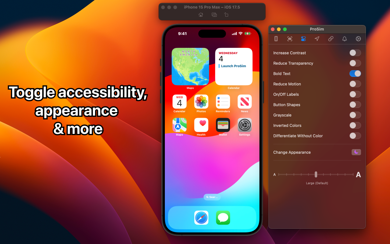 ProSim for Xcode Simulator gallery image