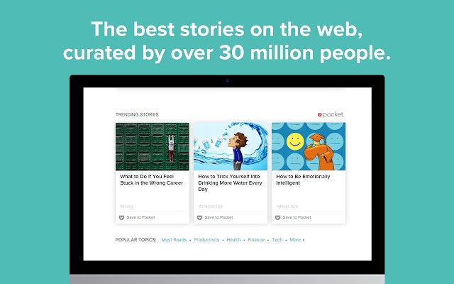 Pocket New Tab gallery image