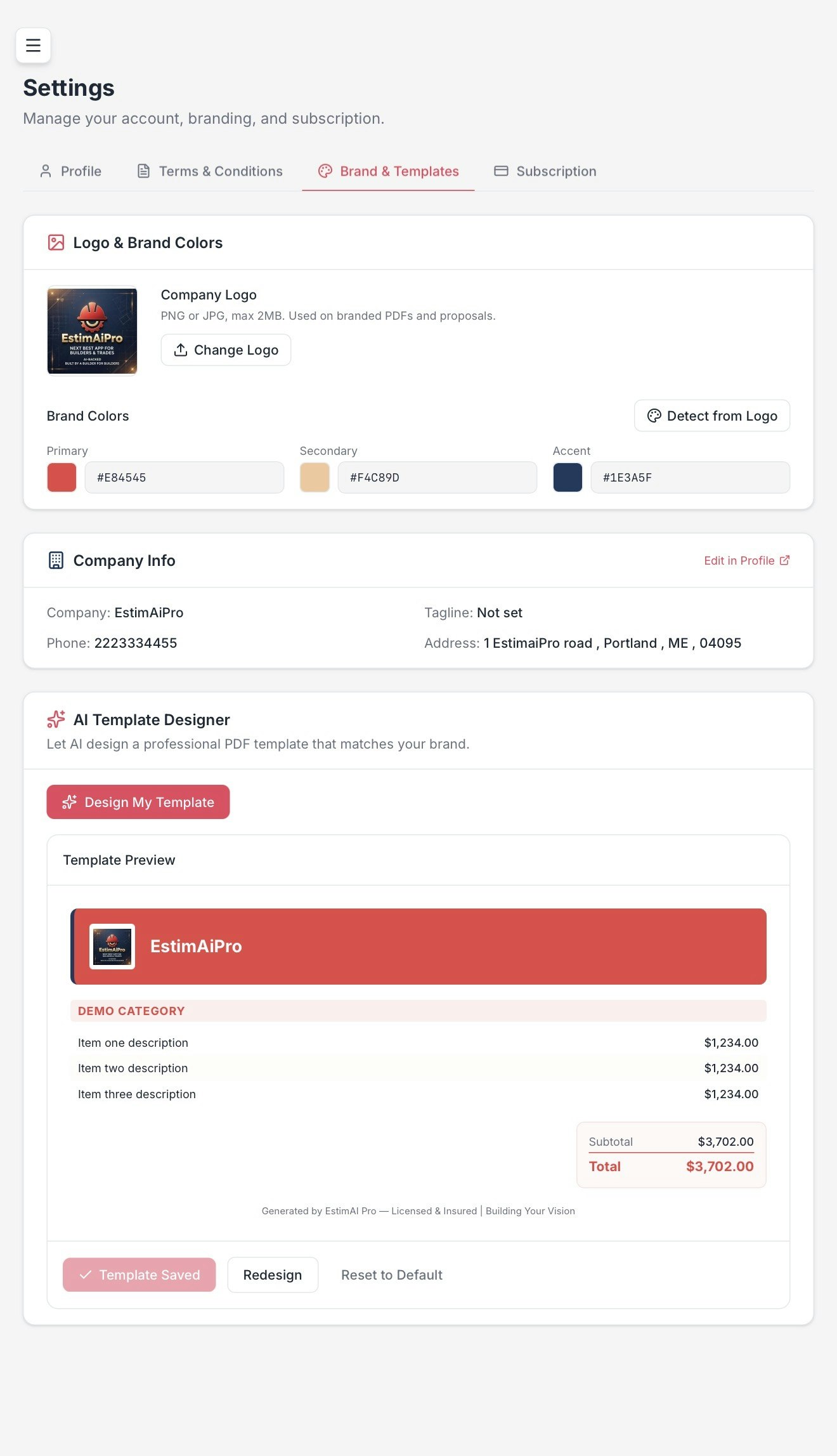 EstimaiPro gallery image