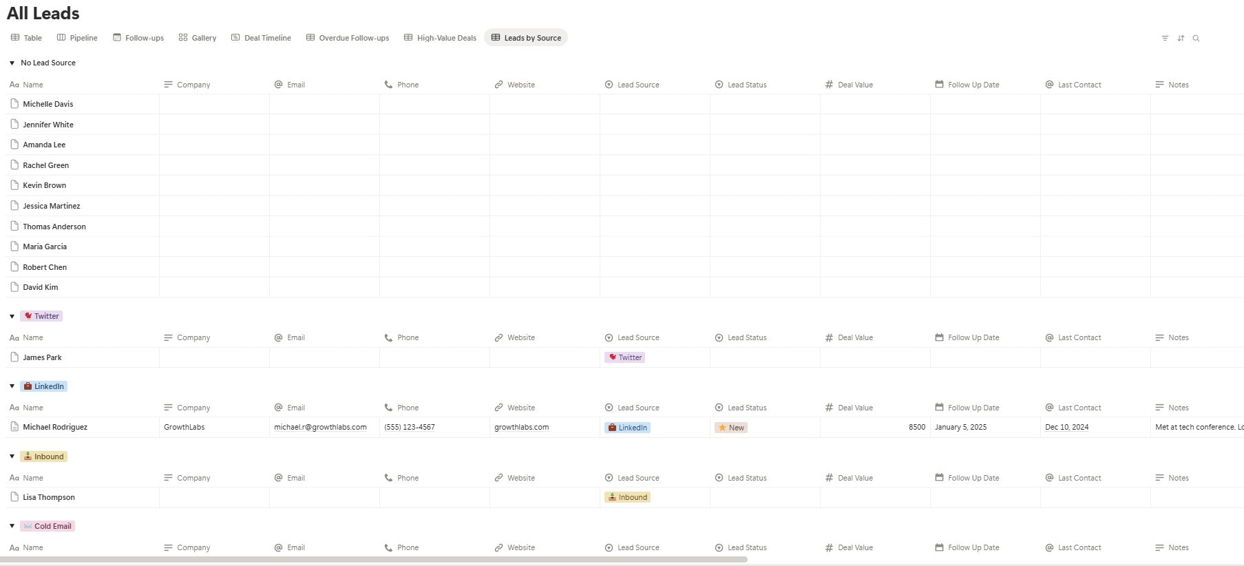 Freelancer Lead Manager - Screenshot 2 showing product features and functionality