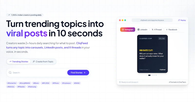 CliqFeed screenshot 4